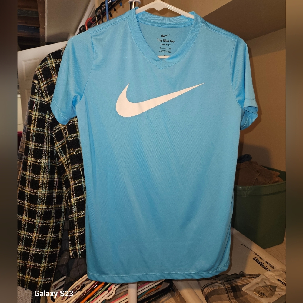Nike Kids Light Blue Short Sleeve Tee